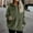 Army Green, variant on Women's Lightweight Pullover Hoodie V Neck Zipper Long Sleeve Blouse Sweatshirt Top