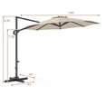 thumbnail image 2 of Costway Parasol Déporté de Patio 10 Pi avec Rotation à 360°, Inclinaison Facile, 8 Baleines Beige, 2 of 10