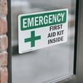 thumbnail image 3 of (2 Pack) First Aid Kit Inside With Symbol OSHA Emergency Sign, 3 of 6