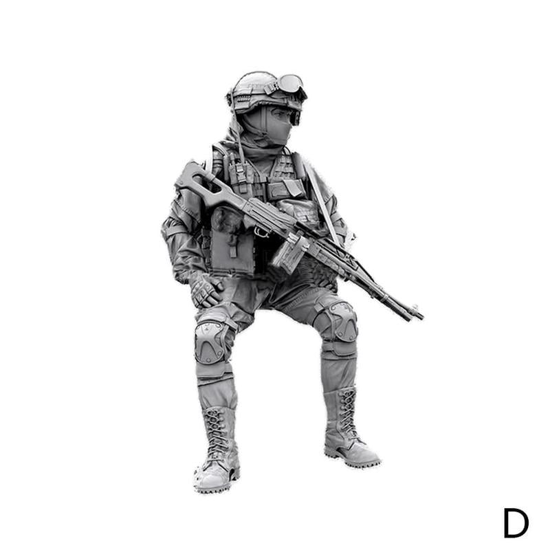 1/35 Female Special Forces Soldier Unassembled resin model Figure 50 mm 