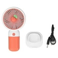 thumbnail image 2 of Ventilador con mango, ventilador de mano, ventilador pequeño de fruta pequeña, ventilador de bolsillo recargable a mano, probado profesionalmente, 2 of 9