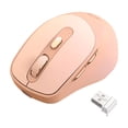 thumbnail image 1 of Mouse Inalámbrico Silencioso Ergonómico Mouse Bluetooth/2.4g Rosa pálido, 1 of 5