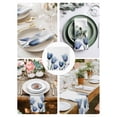 thumbnail image 4 of Cloth Napkins Set of 2 - 20x20 Inches, Blue Spring Floral Washable Reusable Table Napkins, Tulip Blooming Summer Botanical Soft & Absortbent Dining Napkin for Party Wedding Hotel Restaurant, 4 of 8