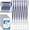 Dark Blue, variant on 200 Pcs Name Tag Lanyards with ID Holder Lanyards for ID Badges Resealable Flat Neck Name Tag with Clip Waterproof Plastic Clear Badges Bulk for School Office Supplies