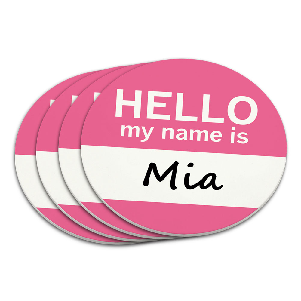 Mia Hello My Name Is Coaster Set Walmart Walmart Mia Hello My Name Is Coaster Set Walmart Walmart