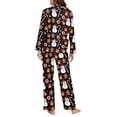 thumbnail image 6 of DISNIMO Womens 2 Piece Lounge Sets Snowman Candy Printed Long Sleeve Sleepwear with Long Pants Button Down Loungewear with Pockets Christmas Nightwear, Available in Plus Size, 6 of 7