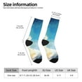 thumbnail image 2 of Fotbe Blue Sky Winged Cat Calcetas Largas con Estampado para Hombre y Mujer – Calcetas de Compresión Transpirables y Elásticas, Viajar y Uso Diario Talla 5-11, 2 of 6