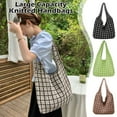 thumbnail image 1 of PFDDRW Large Capacity Knitted Handbags Knitted Woven Large Capacity Shoulder Gtw L9, 1 of 8