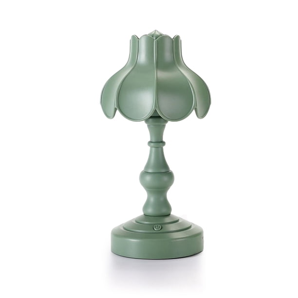 Luces de mesa Forma de flores Decoración LED Lámparas nocturnas recargables Iluminación de plástico para ahorro de energía para ahorro de energía Elenxs HA011360-01B