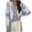 Grey, variant on French Temperament Women's Cardigan Korean Casual V Neck Knitwear Spring Autumn Commuting Style Lightweight Comfortable Elegant Design