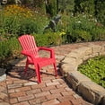 thumbnail image 2 of Adams Manufacturing Kids Polypropylene Adirondack Chair, Cherry Red, 2 of 2