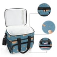 thumbnail image 6 of FORMRS Insulated Cooler Bag 24 Cans Capacity Soft Leakproof Lunch Box with Side Pockets, Capybaras Swimming, 6 of 7