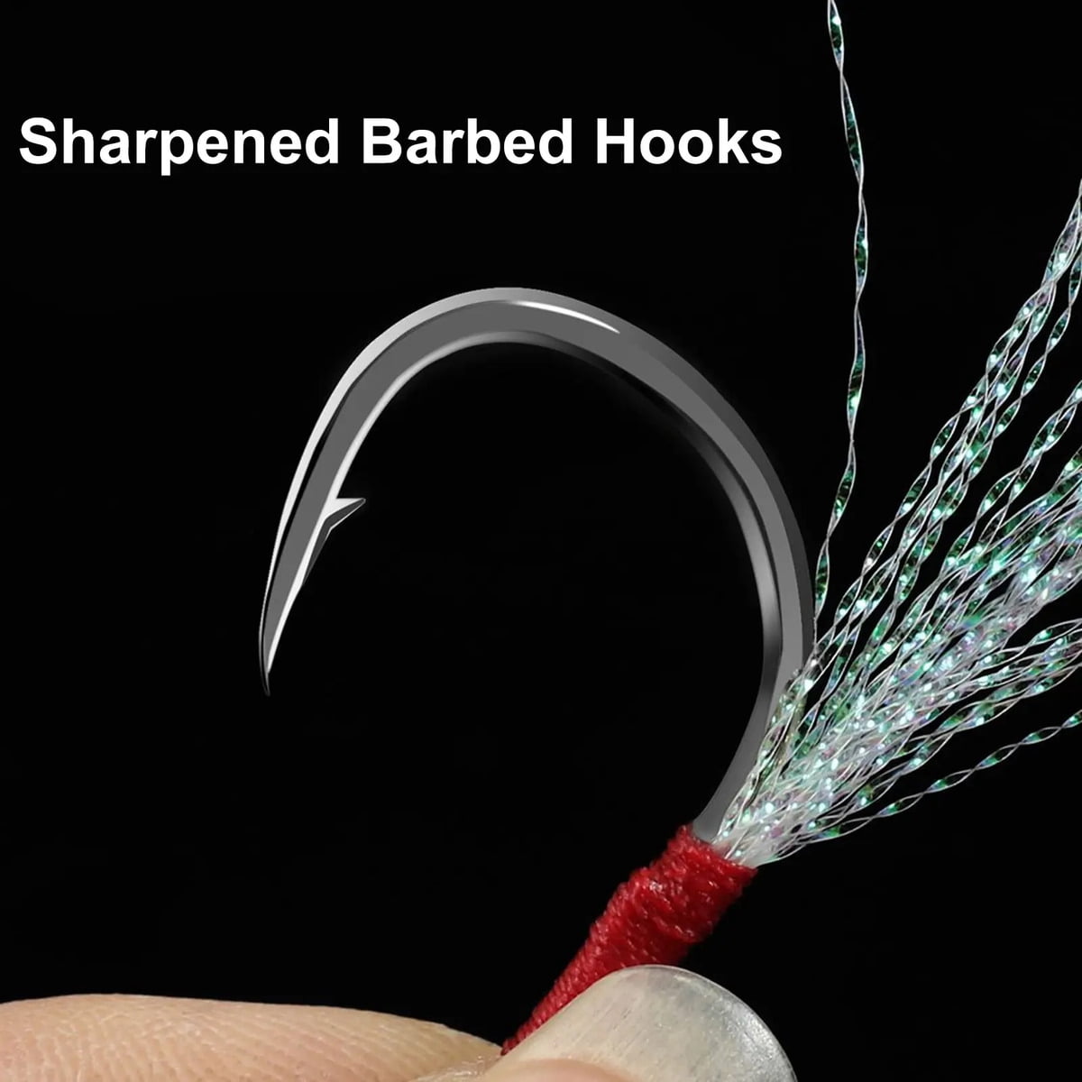 1 piece of barbed carp hook