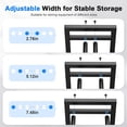 3 Tier Dumbbell Rack Stand, Adjustable Width Weight Rack for Gym with ...