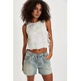 thumbnail image 5 of Tank Tops for Women Y2K Sleeveless Square Neck Tie Up Cropped Vest Summer Chic Going Out Blouse White L, 5 of 9