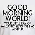 thumbnail image 3 of CafePress - Good Morning World T Shirt - Fitted T-Shirt, Vintage Fit Soft Cotton Tee, 3 of 4