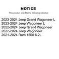 thumbnail image 2 of Transit Auto Front Rear Coated Disc Brake Rotors and Semi-Metallic Pads Kit for Car Ram 1500 Jeep Wagoneer Grand L KGF-103112, 2 of 11