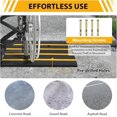thumbnail image 4 of 2 Pack 50T 4FT Rubber Driveway Curb Ramps Heavy Duty Low Profile Slope Ramp for Cars Trucks Trailers and Wheelchairs, 4 of 6