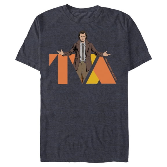 Marvel Studios Loki Season 2 Loki and TVA Logo Disney MCU - Short Sleeve Blended T-Shirt for Adults - Customized-Navy Heather