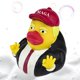 thumbnail image 3 of Pato de Goma Hugtrwg para Baño de Bebés rojo, 3 of 9