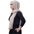 thumbnail image 2 of Bufanda hiyab plisada Verona Collection para mujer beige talla única, 2 of 2