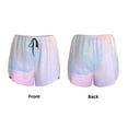 thumbnail image 3 of Balery Rainbow Pantalones cortos deportivos para mujer con forro y dos bolsillos, elásticos, para entrenamiento, gimnasio, yoga-Medium, 3 of 7