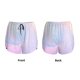 thumbnail image 3 of Balery Rainbow Pantalones cortos deportivos para mujer con forro y dos bolsillos, elásticos, para entrenamiento, gimnasio, yoga-XX-Large, 3 of 7