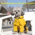 thumbnail image 3 of Small dog raincoat; body full surrounding; waterproof poncho pet clothes; with tow holes in the back, 3 of 7