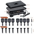 thumbnail image 3 of YOSHIKO Electric Griddle Grill Smokeless Indoor Grill and Outdoor Electric Grills Portable 2 in 1 with Adjustable temperature control with 8 Mini Pans for 2-6 People with Family Fun & BBQ Parties, 3 of 7