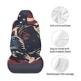 thumbnail image 4 of Naloa Patriotic Bulldog Art Car Seat Covers Universal Front Seat Coves for Car Accessories ,Padded Car Covers for Automotive, SUV, Truck, and Van, 4 of 5