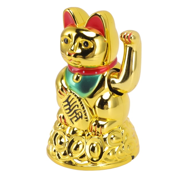 Lucky Waving Cat, Lucky Cat Ornament Colors Brillantes Ampliateo Aplicable Buena Moral para escritorios de Oficina