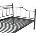 thumbnail image 6 of Metal Daybed with Trundle, Twin Size Daybed Frame with Heavy Duty Slats, Modern Space Saving Sofa Bed for Bedroom Living Room, 6 of 7