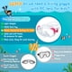 thumbnail image 4 of Kids Swim Mask 180° Snorkel Diving Mask, Anti-Fog Child Swim Goggles with Nose Cover No-Leak Swimming Goggles Anti-Shattered Lens for Youth 4-15, 4 of 5