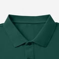 thumbnail image 6 of Luvrsol Mens T Shirt Solid Basic Turndown Collar Short Sleeve Regular Fit Plain Cotton Daily Tops S-3XL, 6 of 8
