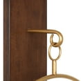thumbnail image 6 of Kate and Laurel Maxfield Wall Sconce Candle Holder, 23-3/4"H x 13"W x 5-1/2"D, Walnut Brown, 6 of 8