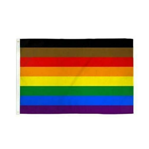 Bandera Arcoíris Bandera De Poliéster Bandera De Jardín Decoración Para El Hogar 90 X 150 Cm