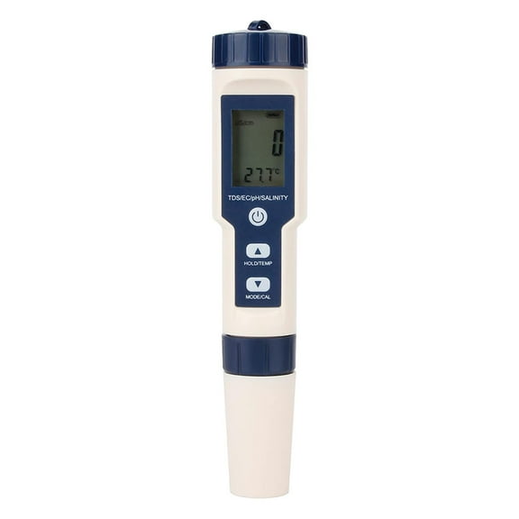 EASTIN 5 in 1 Water Quality Tester with Back light Digital PH Meter PH/TDS/EC/Salinity/Temp Meter with ATC, 0.01 Resolution High Accuracy Pen Type Tester, for Drinking Water, Aquarium