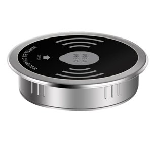 MesaSe USB Bobine multiple de type C QI Transmetteur de bureau intégré sans fil