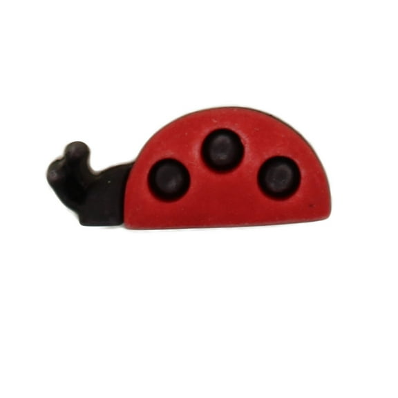 BUTTONS GALORE PROFILE LADYBUG BULK 3D - 25 BUTTONS