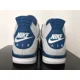 thumbnail image 5 of Ni - ke Size 11 Mens Ni - ke Air Jordan 4 Retro Sneakers Military Blue 2024 FV5029-141, 5 of 5