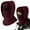 Wine, variant on 4 in 1 Winter Ski Face Mask and Neck Warmer, Windproof Fleece BalaclavaforSnowboarding Motorcycle and Cold Weather Outdoor Activities, 40x36cm Multiple Colors