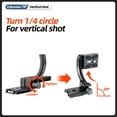 thumbnail image 5 of Fotopro Camera Vertical Bracket,1/4''Rotatable Collar Mount Plate,Tripod Mount Ring Lens Mount for DSLR,Supporting Lens Horizontal and Vertical, 5 of 7