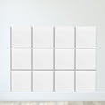 thumbnail image 2 of 12 paneles acústicos insonorizados para pared, diseño cuadrado autoadhesivo único. blanco pegajoso, 2 of 9