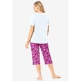 thumbnail image 2 of Dreams & Co. Plus Size 2-Piece Capri Cotton PJ Set, 2 of 6