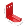 thumbnail image 2 of Milisten 4Set Red Iron Brackets L-shaped Wall Mounts for Use 2.4x2.4x1.6in, 2 of 8