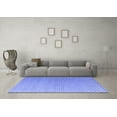 thumbnail image 3 of Ahgly Company Indoor Rectangle Solid Blue Modern Area Rugs, 8' x 10', 3 of 4