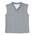 thumbnail image 5 of YLSDY Men's Oversized V Neck Knitted Tank Tops Casual Summer Sleeveless Bodybuilding Workout Muscle Tee Shirts Gray L, 5 of 8