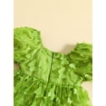 thumbnail image 6 of Bagilaanoe Toddler Baby Girl Summer Dress 3D Butterfly Puff Short Sleeve A-line Princess Dresses 6M 12M 18M 24M 3T 4T Kid Tulle Skirt, 6 of 9