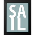 thumbnail image 2 of MacDowell, Jamie 15x18 Black Modern Framed Museum Art Print Titled - Sail Aqua, 2 of 5