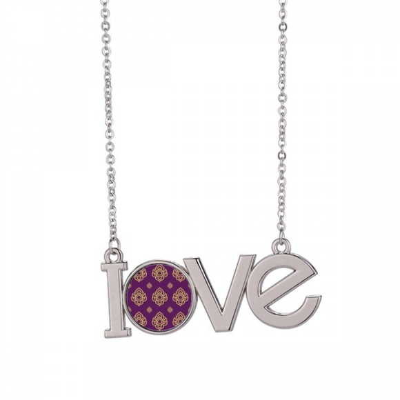 Royaume en Violet art illustration Amour Collier Pendentif Bijoux